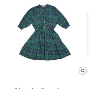 Simply Southern Festive Green and Navy Dress
